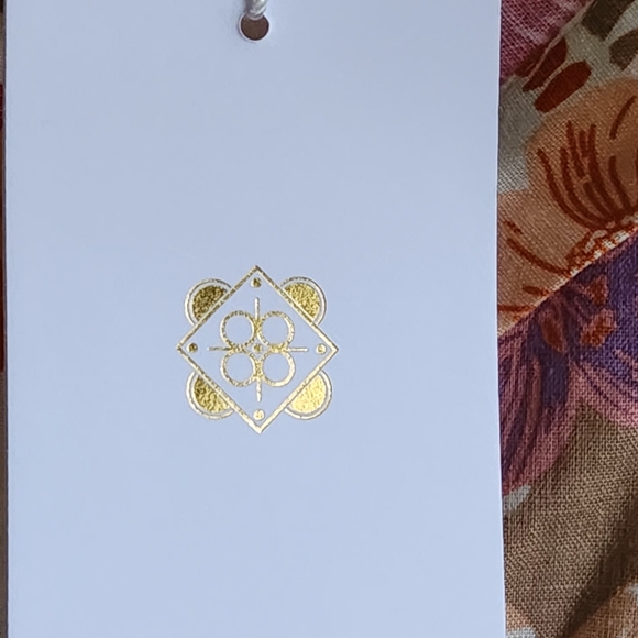 WAYF‎ NWT Pink Tropical Floral Button Shirt Linen Blend Women's M - Picture 9 of 12